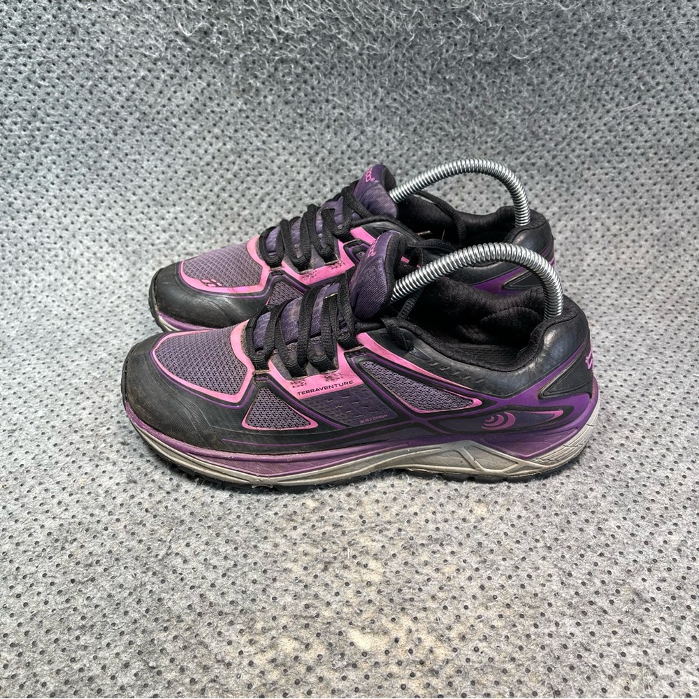 Topo Athletic Terraventure Purple Trail Running Shoes Size 7.5 Women’s